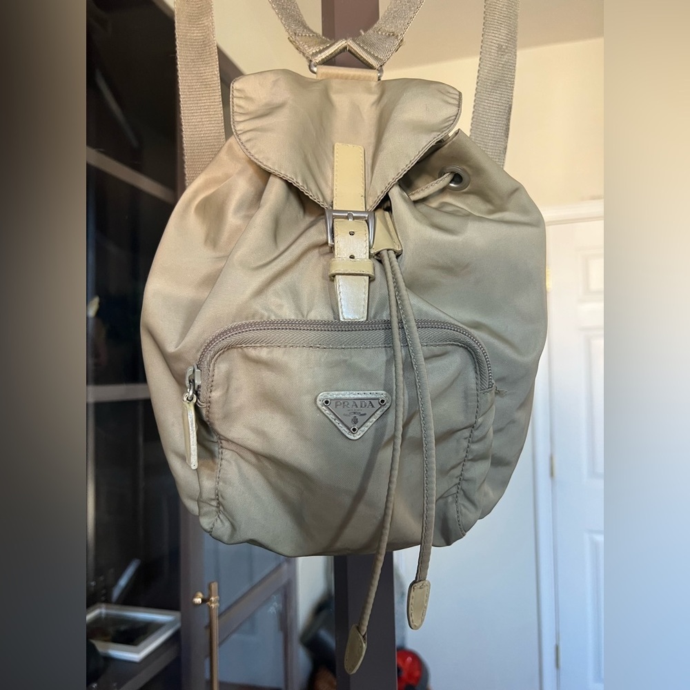 Authentic Beige Prada Backpack 💕